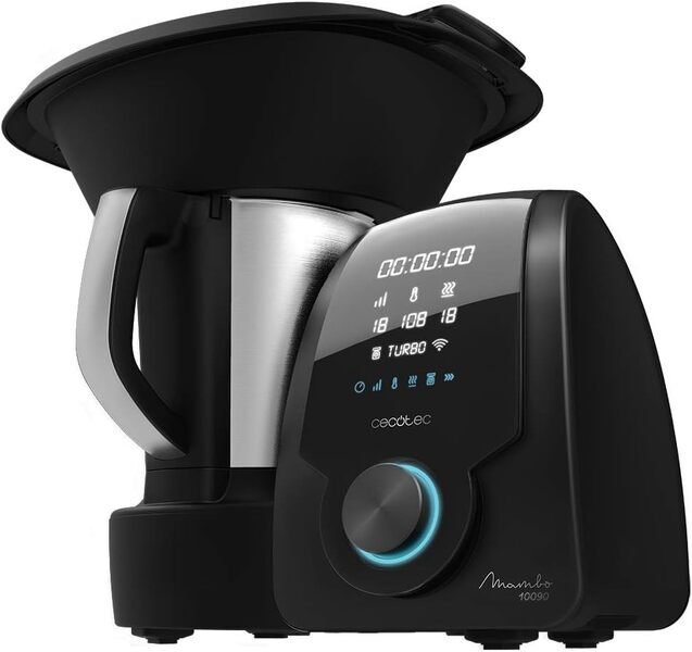 Robot de cocina Cecotec Mambo 10090 con conexión WiFi, app móvil, y 30 funciones para preparar una variedad de recetas.