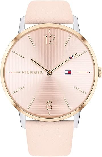 Tommy Hilfiger Reloj de Cuarzo con Correa en piel Rosa