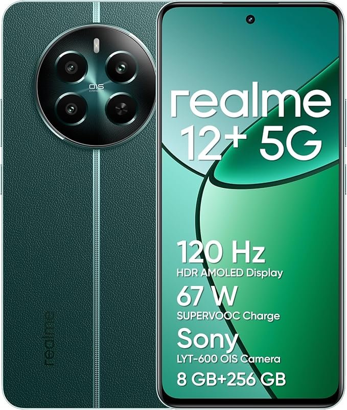 realme 12+ Teléfono Móvil 5G, 8+256GB